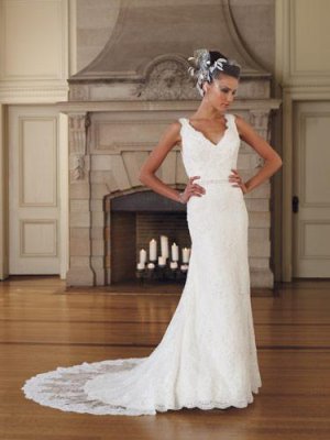 White Lace Wedding Dress