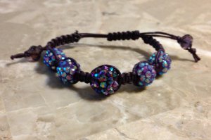 Purple Shamballa Bracelet