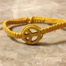 Peace Sign Shamballa Yellow