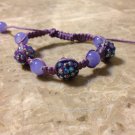 Rhinestone Shamballa Light Purple