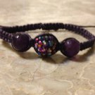 Rhinestone Shamballa Purple