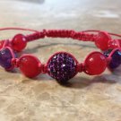 Rhinestone Bracelet Purple & Pink