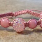 Rhinestone Shamballa Pink