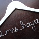 Personalized Wedding Dress Hanger - WHITE - great gift for the Bride or Bridesmaids