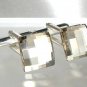 Silver Shadow Cufflinks made with SWAROVSKI ELEMENTS