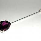 NEW Wedding Crystal Amethyst Stock Cravat Tie Pin made with SWAROVSKI ELEMENTS