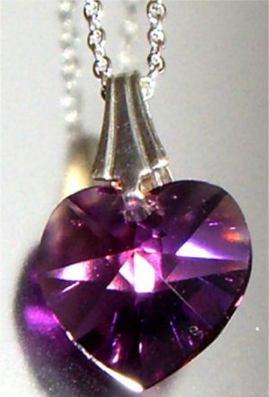 Multicolor Heart Necklace made with SWAROVSKI ELEMENTS