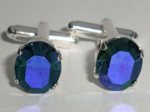 RARE! Crystal Cufflinks made with SWAROVSKI ELEMENTS