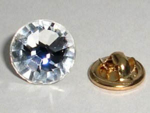 11mm Wedding Crystal Lapel Tack Tie Pin Page Boy made with SWAROVSKI ELEMENTS
