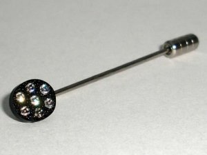 Wedding Crystal Groom Usher Gift Cravat Tie Pin made with SWAROVSKI ELEMENTS