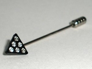 New Wedding Crystal Cravat Tie Pin Groom Usher Gift made with SWAROVSKI ELEMENTS
