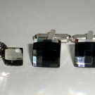 Wedding Chess Crystal Cufflinks & Tack Tie Pin Set made with SWAROVSKI ELEMENTS