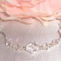 Sterling Silver Bridal Wedding Crystal Bracelet made with SWAROVSKI ELEMENTS