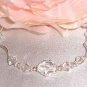 Sterling Silver Bridal Wedding Crystal Bracelet made with SWAROVSKI ELEMENTS