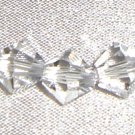 Sterling Silver Clear Crystal Bicone Bride Bracelet made with SWAROVSKI ELEMENTS
