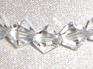 Sterling Silver Clear Crystal Bicone Bride Bracelet made with SWAROVSKI ELEMENTS