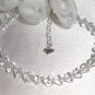 Sterling Silver Clear Crystal Bicone Bride Bracelet made with SWAROVSKI ELEMENTS