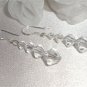 Crystal Wedding Bridal Earrings Sterling Silver made with SWAROVSKI ELEMENTS