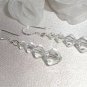 Crystal Wedding Bridal Earrings Sterling Silver made with SWAROVSKI ELEMENTS