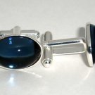 Wedding Groom Montana Cabochon Crystal Cufflinks made with SWAROVSKI ELEMENTS