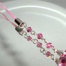Mobile iPhone Purse Rose Bridal Crystal Charm made with SWAROVSKI ELEMENTS