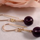 Wedding 9ct Gold Natural Amethyst Earrings Gift