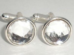 Wedding Party Crystal Groom Usher Gift Cufflinks made with SWAROVSKI ELEMENTS