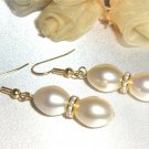 3pc VINTAGE Creamrose Pearls Wedding Jewellery Set made with SWAROVSKI ELEMENTS