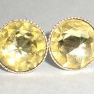 Vintage Wedding S Silver 925 Jonquil Crystal Studs made with SWAROVSKI ELEMENTS