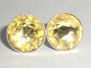 Vintage Wedding S Silver 925 Jonquil Crystal Studs made with SWAROVSKI ELEMENTS
