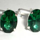 RARE! Wedding Xmas Crystal Groom Emerald Cufflinks made with SWAROVSKI ELEMENTS