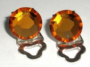 8.5mm Crystal Clip Earring made with SWAROVSKI ELEMENTS