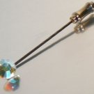 8.5mm Wedding Groom Usher Crystal AB Cravat Tie Pin made with SWAROVSKI ELEMENTS