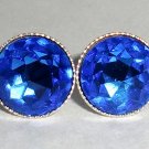 Vintage Wedding S Silver 925 Sapphire Crystal Studs made with SWAROVSKI ELEMENTS