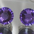 7mm Wedding Bridal Tanzanite Crystal Stud Earrings made with SWAROVSKI ELEMENTS
