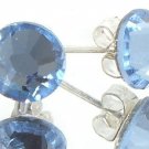 7mm Wedding Lt. Sapphire Crystal Stud Earrings made with SWAROVSKI ELEMENTS
