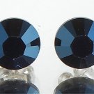 7mm Wedding Metallic Blue Crystal Stud Earrings made with SWAROVSKI ELEMENTS