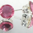 7mm Wedding Bridal Gift Rose Crystal Stud Earrings made with SWAROVSKI ELEMENTS