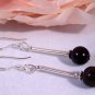 Wedding Bride Sterling Silver Garnet Earrings Gift
