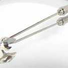 Wedding  Groom Gift RHOMBUS  Crystal Cravat Tie Pin made with SWAROVSKI ELEMENTS