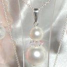 Sterling Silver  Pearl & Rondelle made with SWAROVSKI ELEMENTS