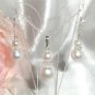 Sterling Silver  Pearl & Rondelle made with SWAROVSKI ELEMENTS