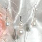 Sterling Silver  Pearl & Rondelle made with SWAROVSKI ELEMENTS
