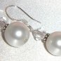 Sterling Silver Wedding Pearl & Beads Earrings made with SWAROVSKI ELEMENTS