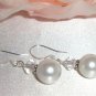 Sterling Silver Wedding Pearl & Beads Earrings made with SWAROVSKI ELEMENTS