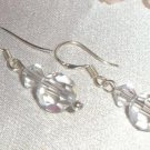 Sterling Silver Clear Crystal Wedding Earrings made with SWAROVSKI ELEMENTS