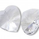 ONE PAIR CRYSTAL HEART PENDANT 14MM SWAROVSKI ELEMENTS