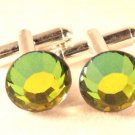 RARE! Wedding Gift Vitrail Medium Crystal Cufflinks made with SWAROVSKI ELEMENTS