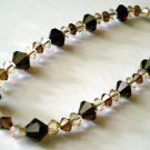 Wedding Valentine Xmas Gift Mocca Crystal Bracelet made with SWAROVSKI ELEMENTS