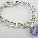 Wedding Xmas Gift Tanzanite Crystal Heart Bracelet made with SWAROVSKI ELEMENTS
